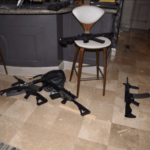 A few of the guns Stephen Paddock used in Las Vegas shooting.