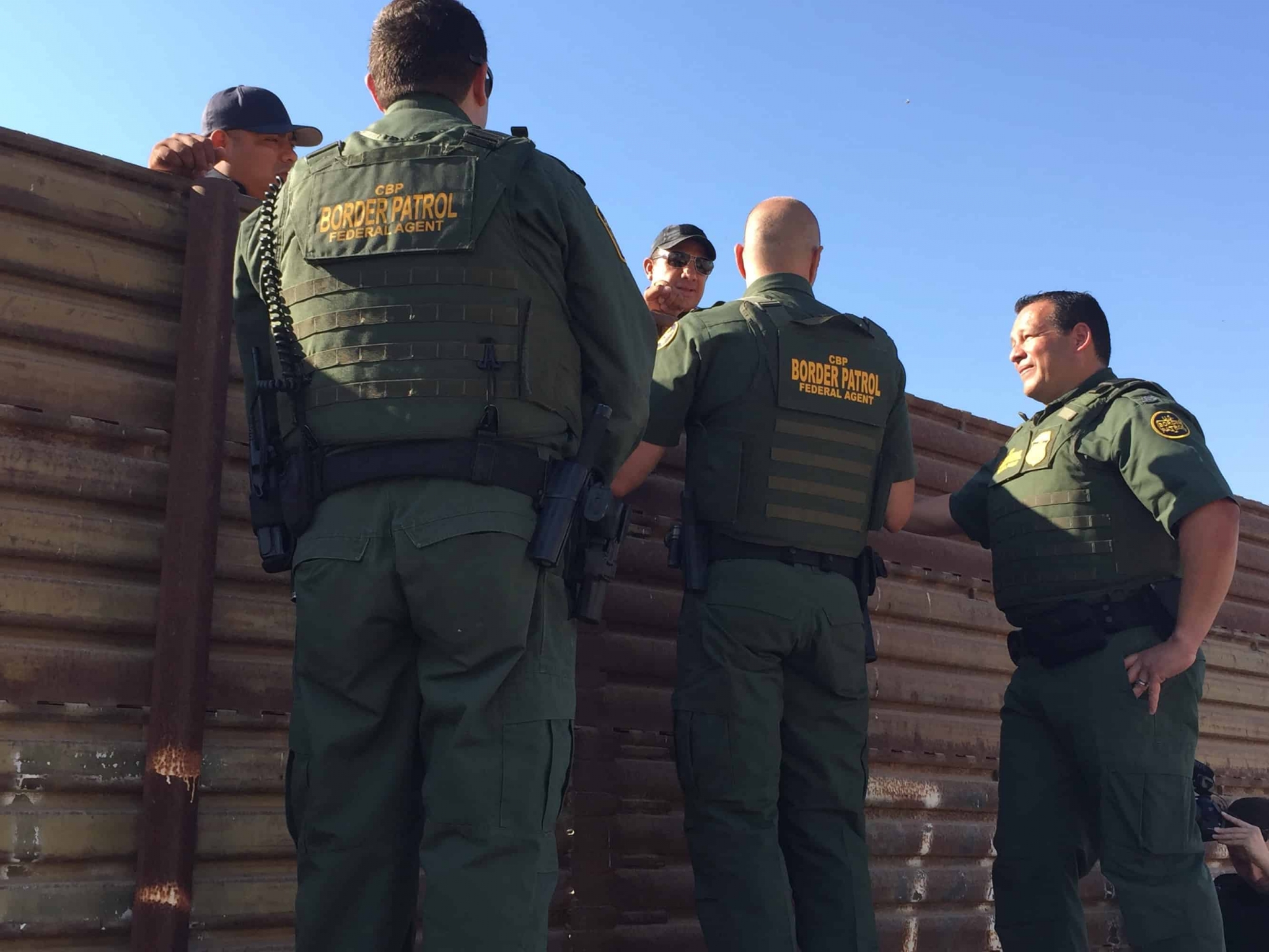 Customs and Border Patrol Agent Salutes