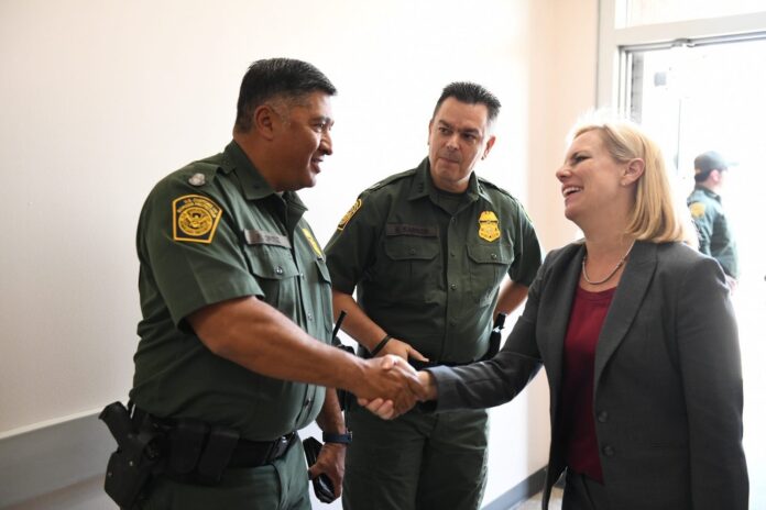 Kirstjen Nielsen visits the U.S. Border Patrol McAllen Station