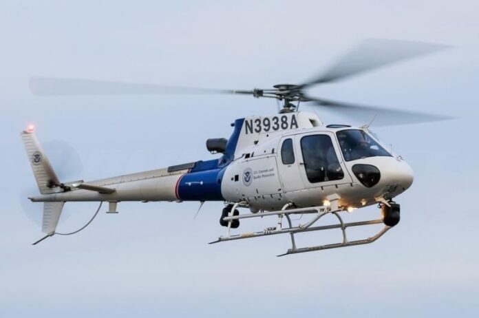 U.S. Customs and Border Protection AS350 helicopter