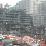Ground Zero following the 9/11 attacks