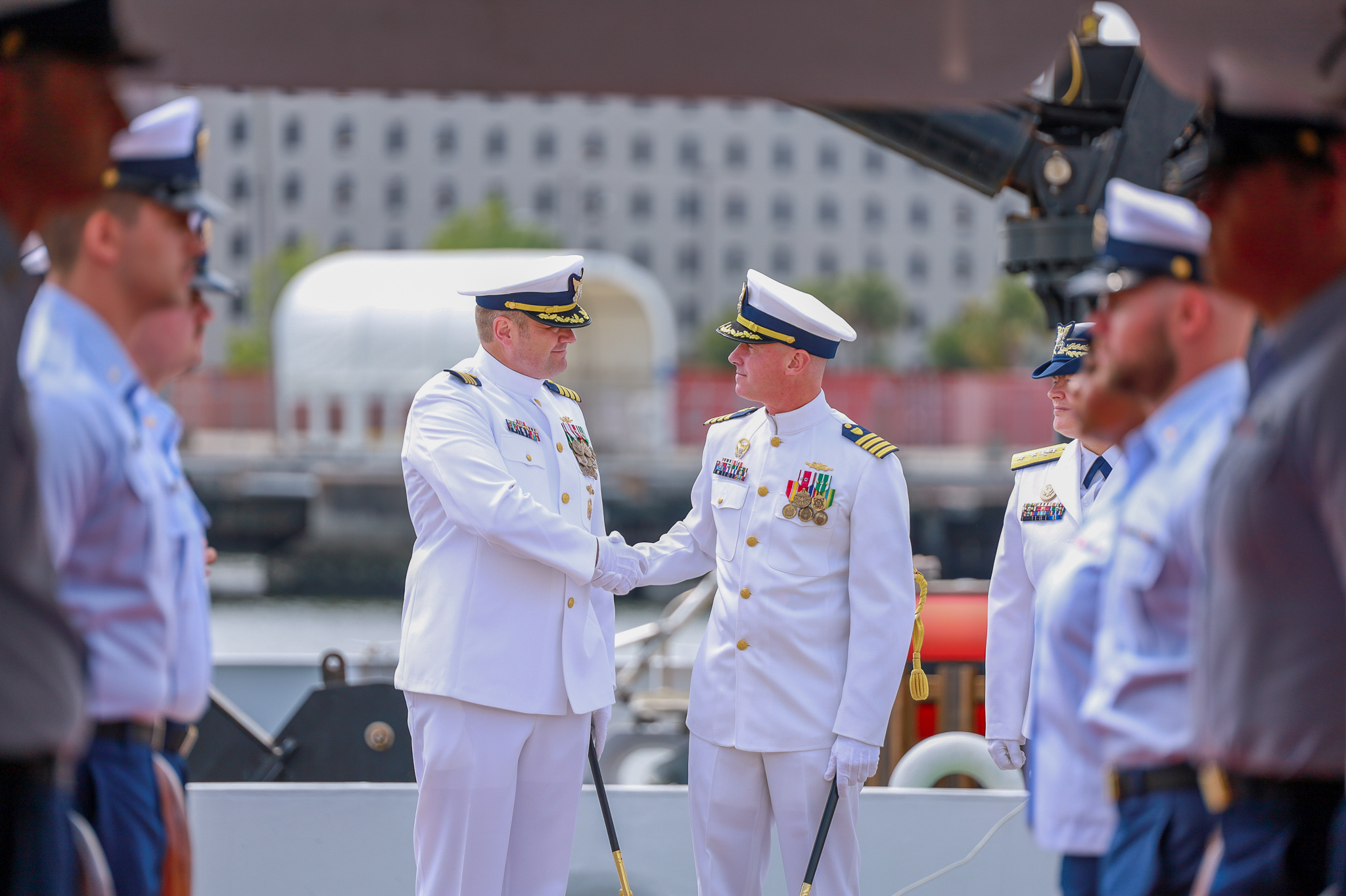 USCG Cutter Hamilton Holds Change of Command Ceremony
