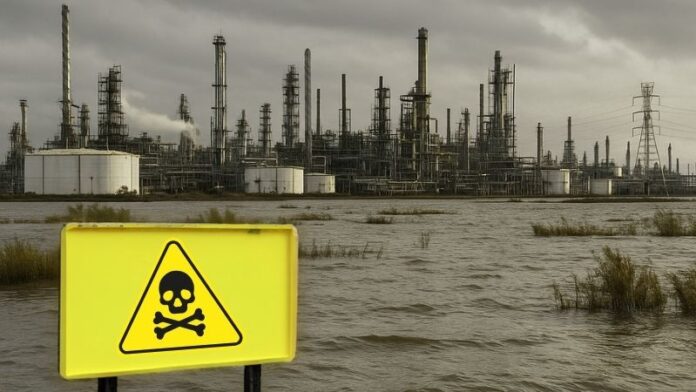 toxic waste, flooding