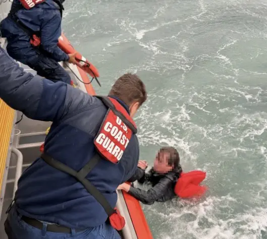 Coast Guard Rescues Boaters From Capsized Vessel Off Ponce Inlet, Florida