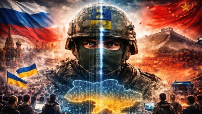 Ukraine, Russia, China