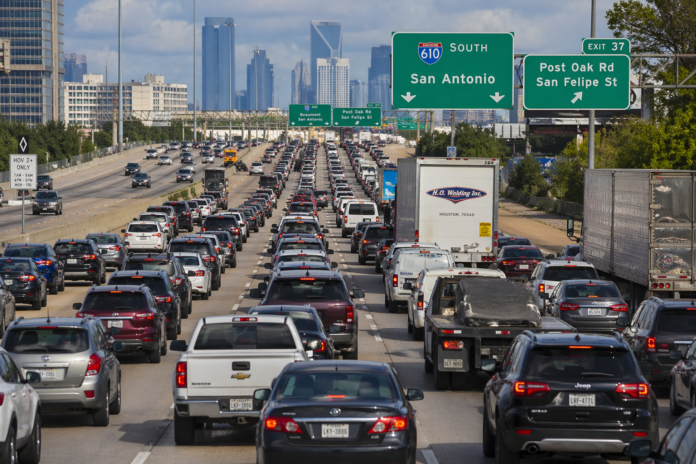 traffic jam, busy road