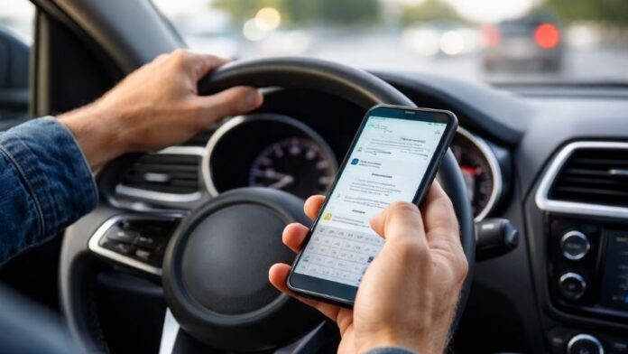 texting whilst driving