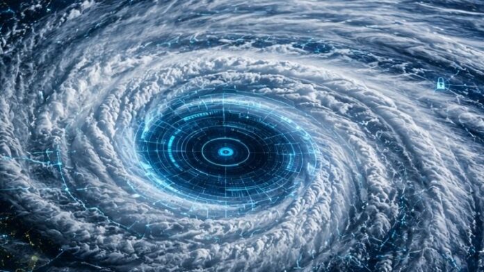 digital, cyber, hurricane, storm
